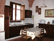 Apartment in Montepulciano: The kitchen of Rose apartment