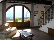 Florenz Ferienwohnung: Wohnzimmer der Ferienwohnung Fienile