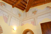 Florence Habitation: Salle de sjour avec fresques de l'Habitation Giotto  Florence