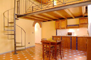 Appartement Location Florence: Salle  manger avec cuisine de l'Appartement Botticelli  Florence