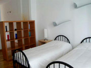 Florenz Ferienwohnung: Schlafzimmer mit zwei Einzelbetten der Ferienwohnung Villani in Florenz