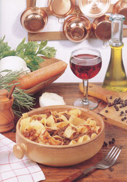 PAPPARDELLE ALLA LEPRE  - Pasta - Specialit della Toscana